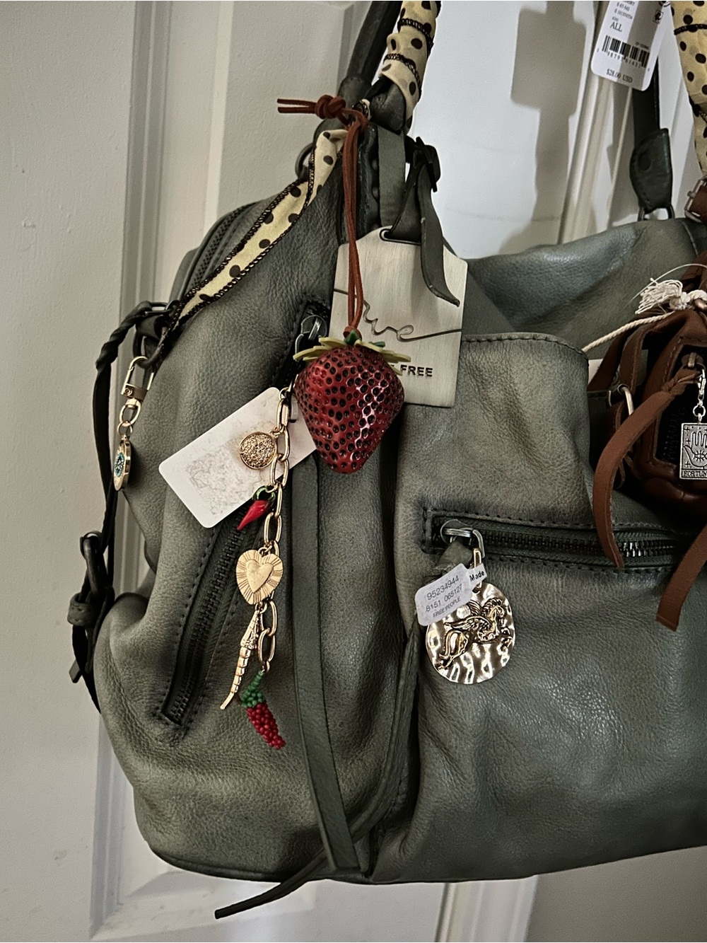 We The Free Emerson Tote-Secret Sage-Micro Emerson, Scarves, All Charms Included - Picture 8 of 16